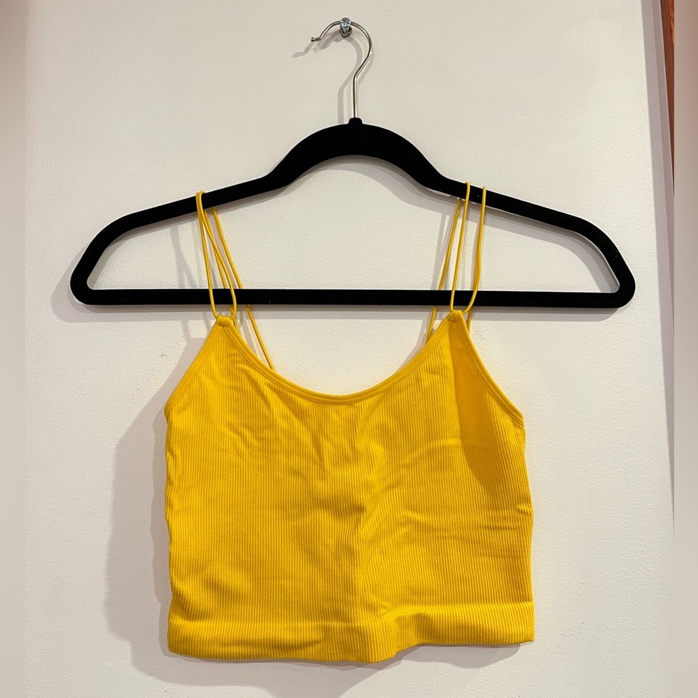 Forever 21 Yellow Crop Top